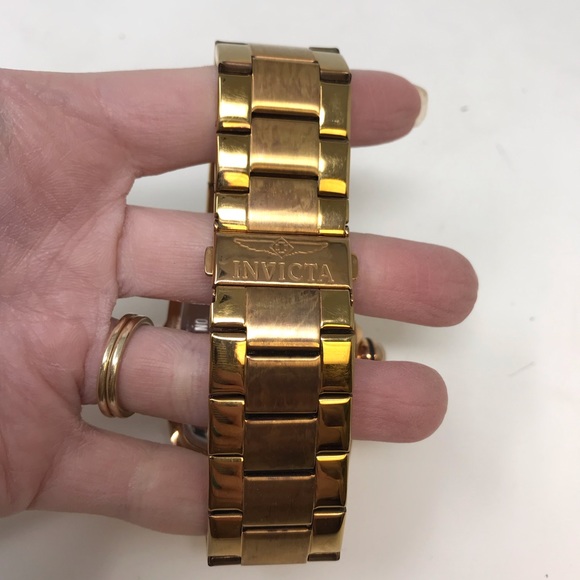 Invicta Men's Watch Special Edition Gold with Rose Gold Face 15194 - Picture 6 of 9